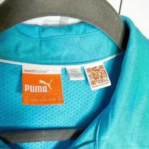 Puma Sport Lifestyle Blue Men's Size XL Polo - Picture 3 of 7
